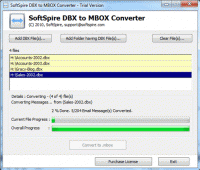 Convert .dbx to .mbox screenshot