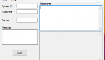 Desktop SMS SMPP tool screenshot