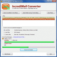 Import IncrediMail Emails into Outlook screenshot