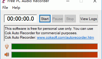Free PC Audio Recorder screenshot
