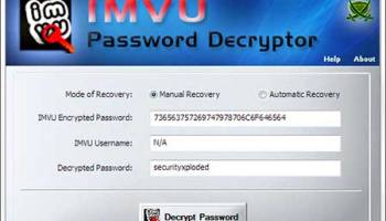 IMVU Password Decryptor screenshot