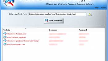 Password Decryptor for Srware screenshot