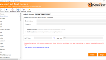 CubexSoft All-Mail Backup screenshot