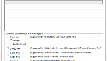 Convert Windows Mail to Microsoft Outlook screenshot