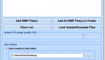 WMF To JPG Converter Software screenshot