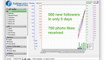 Follow Adder Instagram Marketing Tool screenshot