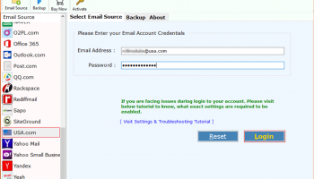IMAP Server Mail Backup Software screenshot