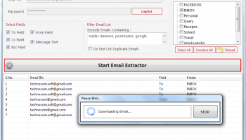 Email Address Grabber for Gmail screenshot