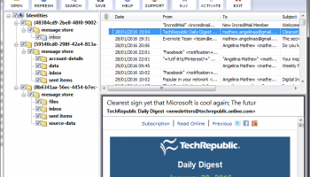 Backup IncrediMail Data Folder screenshot
