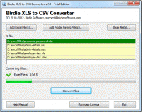 Convert XLS to CSV in Batch screenshot