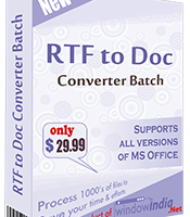 RTF TO DOC Converter Batch screenshot