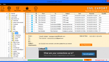 Convert EML Files to MBOX on Mac screenshot