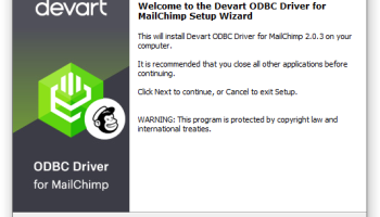 Devart ODBC Driver for MailChimp screenshot