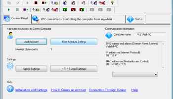 Remote Administrator Control Server screenshot