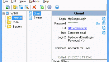 Network Password Manager screenshot