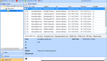 MBOX Viewer Freeware Tool screenshot