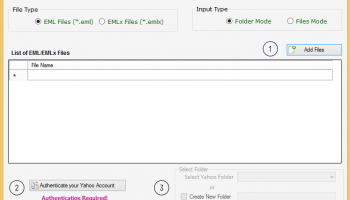 Softaken EML to Yahoo Mail screenshot