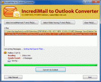 Export IncrediMail to Outlook 2007 screenshot