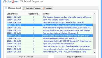 1-abc.net Clipboard Organizer screenshot