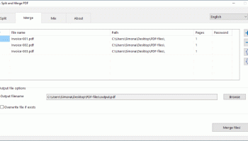 Adolix Split and Merge PDF screenshot