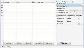 Ailt Excel to JPG BMP Converter screenshot
