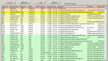 Spyware Process Detector screenshot