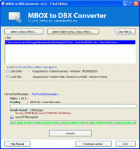 MBOX to DBX screenshot