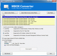 Extract Emails from MBOX	File screenshot
