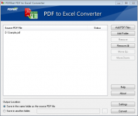 PDFBat PDF to Excel Converter screenshot