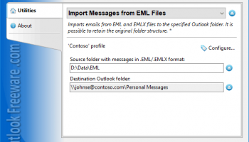 Import Messages from EML Files screenshot
