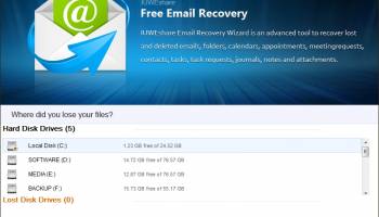 Free Email Recovery screenshot