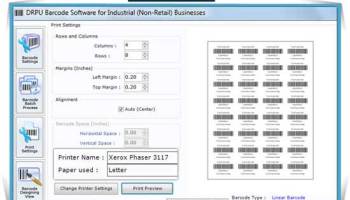 Industrial 2d Barcode Label screenshot