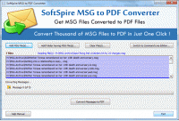 Import .MSG to .PDF screenshot