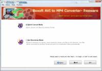Boxoft AVI to MP4 Converter (freeware) screenshot