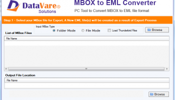 DataVare MBOX to EML Converter Expert screenshot