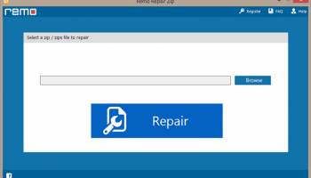 Remo Zip File Repair Software screenshot
