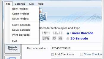 Databar UPCA Barcode Generator screenshot