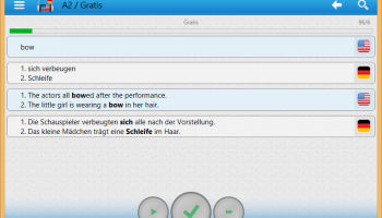 German Word Learning Software screenshot
