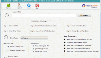 OST to EML Converter Expert screenshot