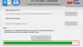 Convert PST to EML screenshot