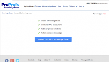 ProProfs Knowledge Base Software screenshot