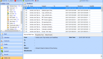 Open and View PST File Software screenshot