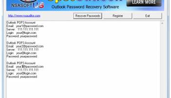 SpotOutlook Password Recovery screenshot