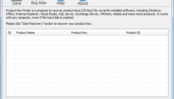 iSunshare Product Key Finder screenshot