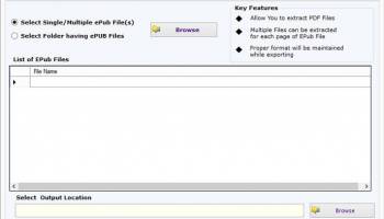 Softaken EPUB to PDF Converter screenshot