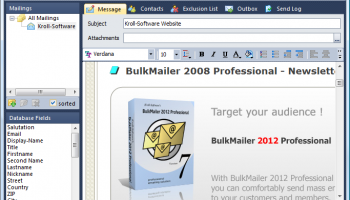 BulkMailer Professional screenshot