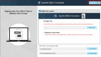 Sysinfo EMLX Converter screenshot