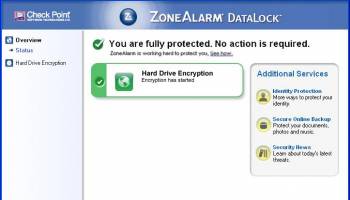 ZoneAlarm DataLock 2012 screenshot