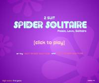 spider solitaire, 2 suit screenshot
