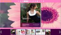 Flash Flip Album with Pink Flower Theme screenshot